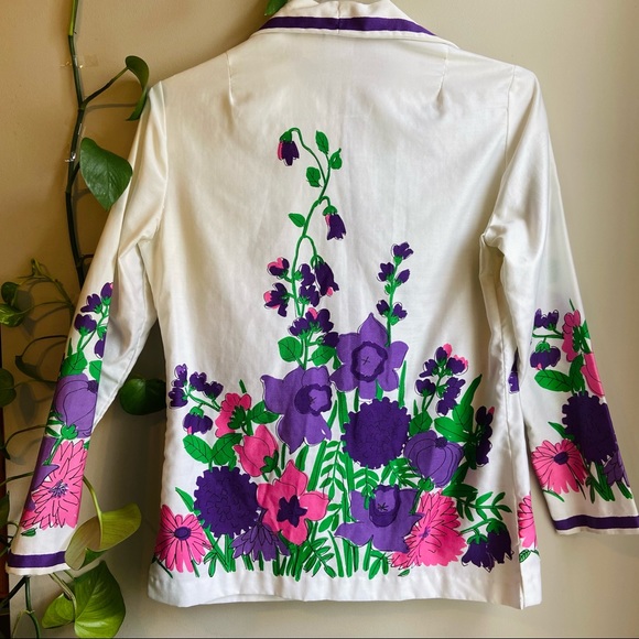 VTG 1970s Vera print button down blouse-M - Picture 7 of 7